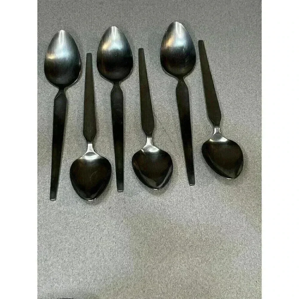 SRI Stanley‎ Roberts Cortina Stainless Flatware Japan 6 pieces spoons